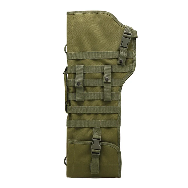 Military Tactical Dual Rifle Shotgun Bag Scabbard Holster Gun Carry Backpack Airsoft Gun Holster Hunting Molle Pouch Bag