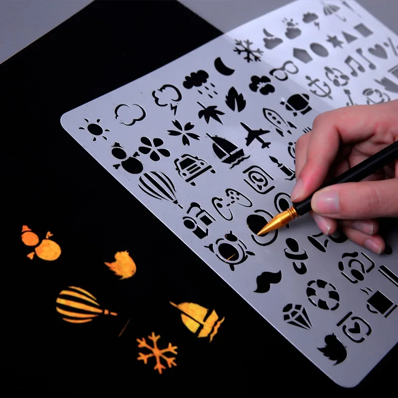 A4 Animal Stencils for Painting Drawing Template Stencils for Diy Scrapbooking Plastic