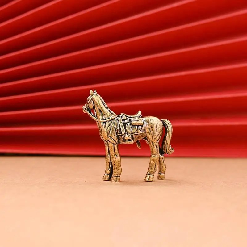Horse Figure Home Decor Ornament Horse Brass Statue Ornament Get Rich Handicraft