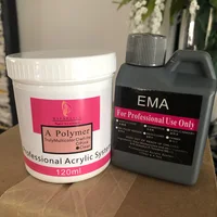 120ml EMA Polymer Acrylic Liquid&Powder Pink Nail Builder/Dipping/Carving Acrylic Powder For Nails TIPS Builder Extended Powders 1