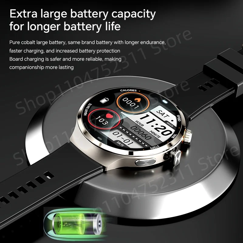Smartwatch With inch Amoled large Screen 210° Rotating Camera
