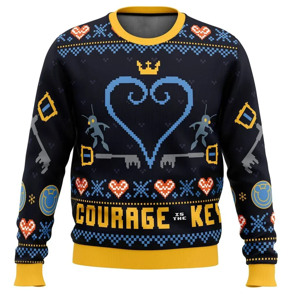 

Christmas sweater gift Santa Claus pullover round neck hoodie men's 3D sports shirt loose and fashionable trend hoodie