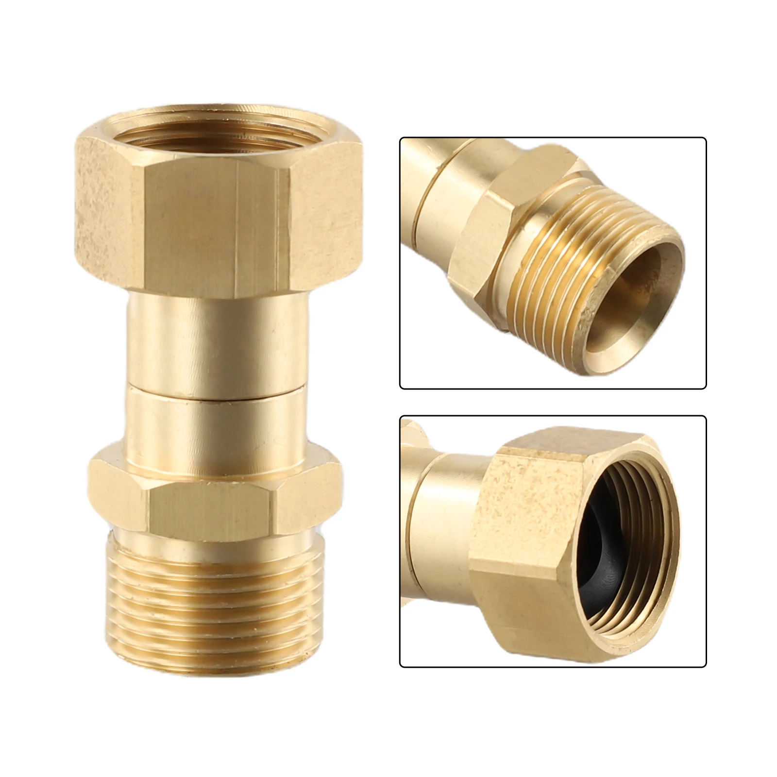

Brass Hose Connector Joint Anti Winding Joint Garden Hose Quick Joint Rotary Connector Thread Adapter Garden Power Equipment