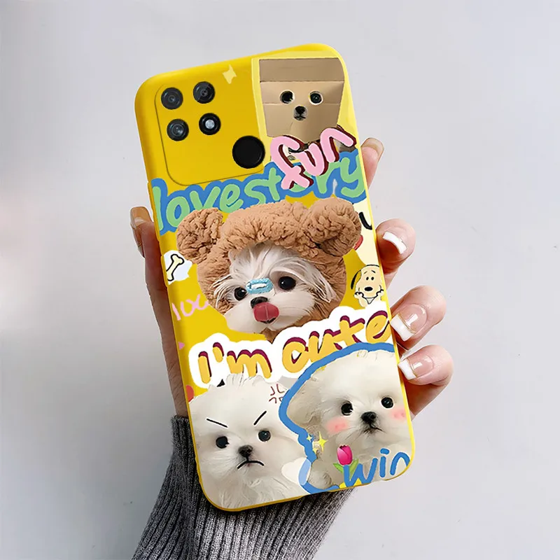 Cute Cat Cartoon Shockproof Soft Silicone TPU Phone Back Cover