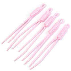 Set of 5 Colorful Braided Nylon Lanyard Keychains - Vibrant Antil - Loss Rope Accessories - 24 - 28cm 5pcs (Pink)