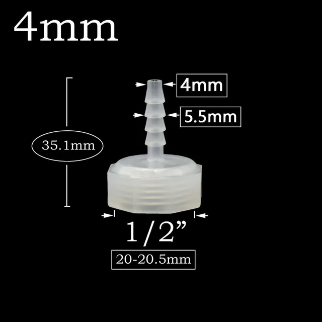 1/2 Hüvelykes Női Szál 4 Mm -Ig 6 8 10 12 14 16 20 -Es Tömlőcsatlakozó Barb Illesztőcső Adapter 1Db - Image 2