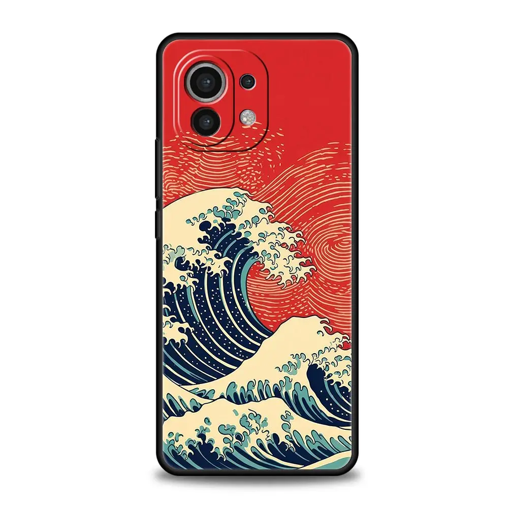 Stylish Blue Wave Soft Phone Case