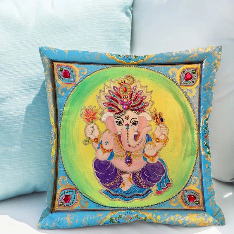 

Mandala Tarot Card Car Pillowcases 40x40 Covers Couch Pillows Double-sided Printing Short Plush Decorative Sofa Cover for Pillow