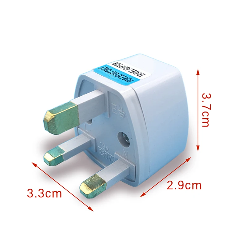 Plug Adapter UK Plug 10A 250V Hong Kong Travel Power Socket Converter British Standard English Singapore Malaysia Macau
