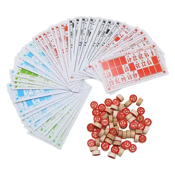 Gioco del Bingo Educativo Interattivo Vintage per Adulti Set di Giochi da Tavolo per Famiglia, Amici e Serate di Gioco di Gruppo