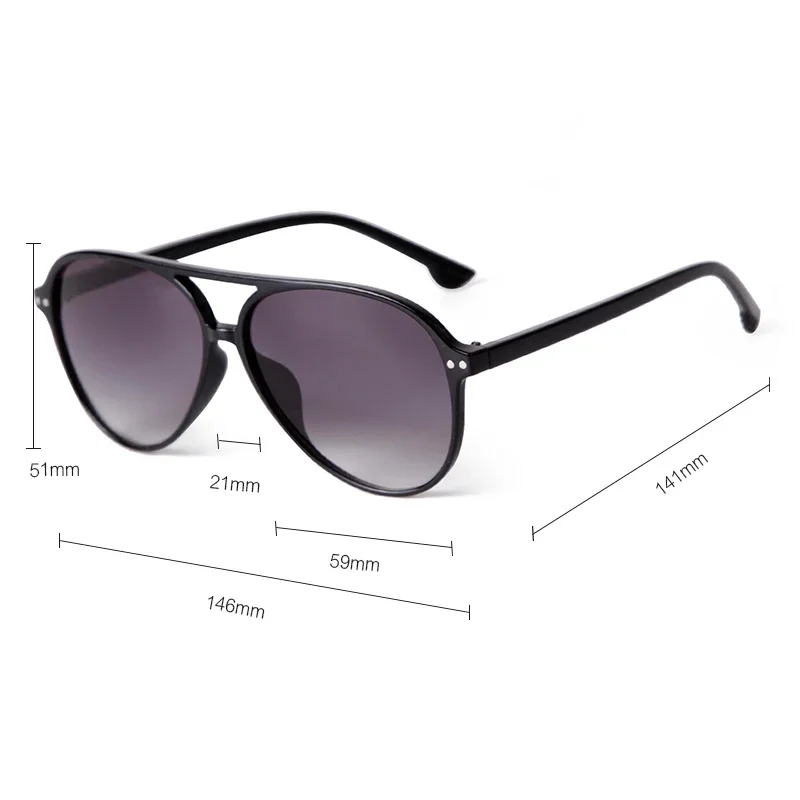Chic Retro Aviator Sunglasses with Blue Gradient Lenses and Tortoise Frame