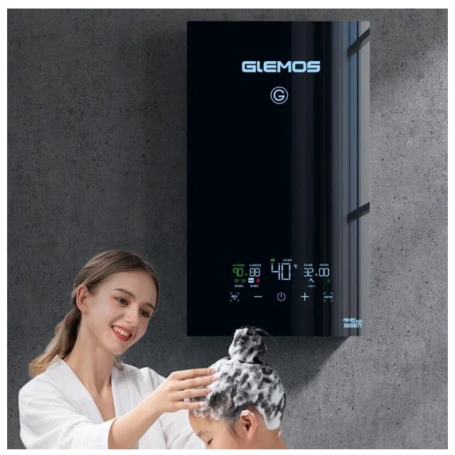 สมาร์ทขนาดเล็กเครื่องทําน้ําอุ่นไฟฟ้าทันที 9kw Tankless เครื่องทําน้ําอุ่นทันทีสําหรับห้องครัวบ้านห้องน้ํา 1