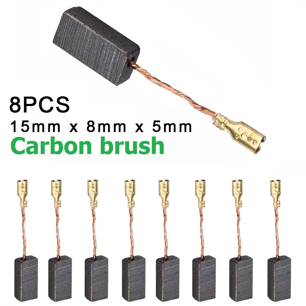 8PCS Carbon Brushes 15 X 8 X 5mm Brush Size 45mm Length For Bosch Angle Grinder Carbon Power Tool Replacement Accessories bag belt shoulder strap cell phone strap crossbody bag strap bags belt bags part accessories 2cm wide adjustable 130cm length