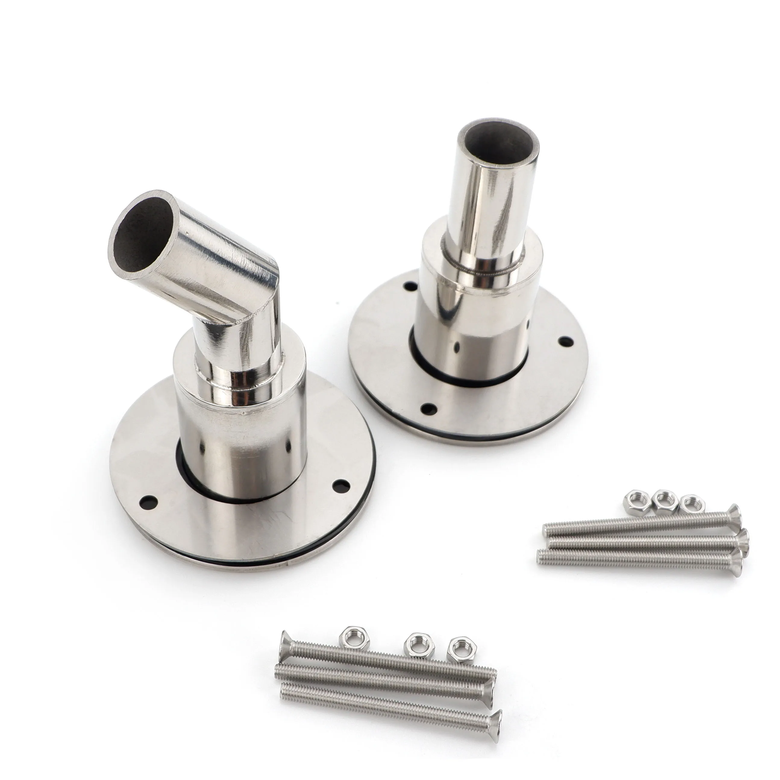 22mm / 24mm 스테인레스 스틸 스루 선체 배기 피팅 튜브 파이프 소켓 하드웨어 부품 자동차 보트 트럭 용 공기 디젤 히터