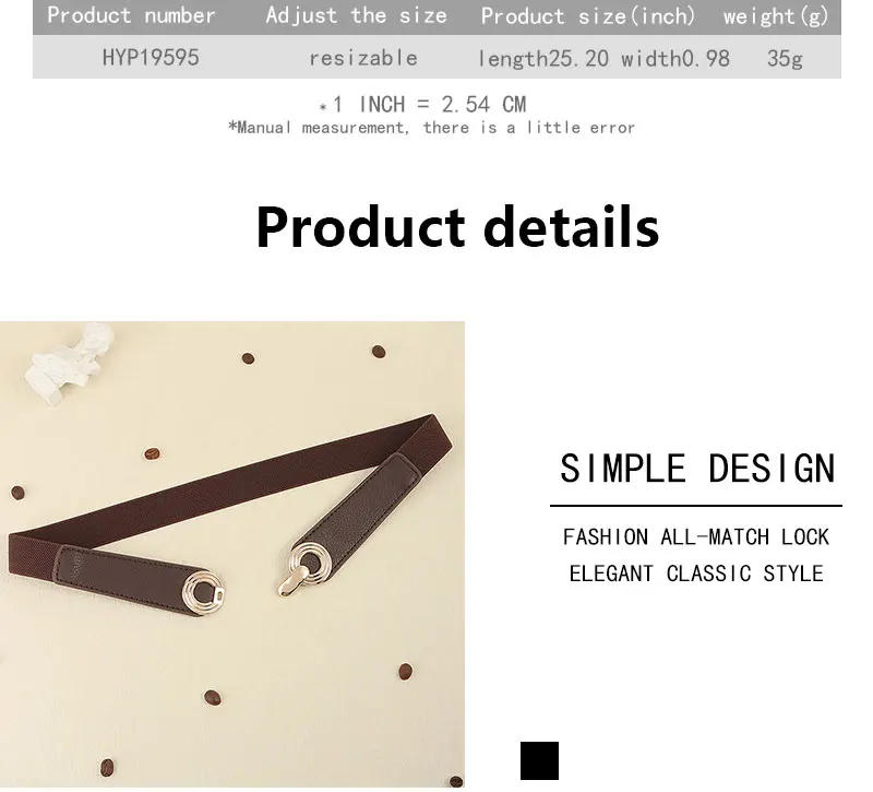 Belt PU Leather Dress Skirt Waist Elastic Thin Women Belts Ladies Waistband Belts for Women Luxury Designer Brand black white