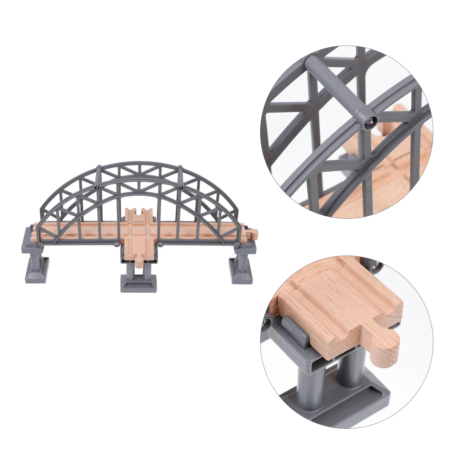 

Boys Train Scene Toy Child Wooden Toys Railway Expansion Bridge Children Accessory