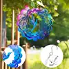 Hummingbird Wind Spinner 3D Metal Kinetic Wind Chime Hanging Unique Garden Decor Bird Wind Catcher for Outdoor Yard Art Ornament 3