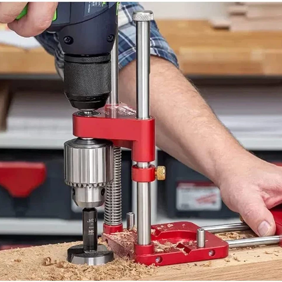 

Dowel Woodworking Drill Convenient Tool Drilling Labor Saving Locator Guide Holder Jig Alloy Drill Hole Aluminium Template Guide