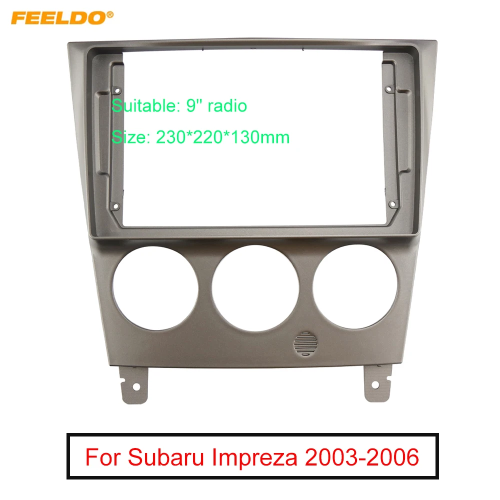 Feeldo Car Audio 9" Big Screen Fascia Frame Adapter For Subaru Impreza