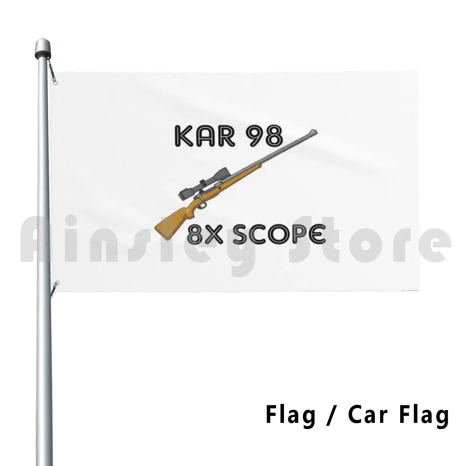 Drapeau de voiture pour amoureux Kar 98, pistolet amusant - AliExpress