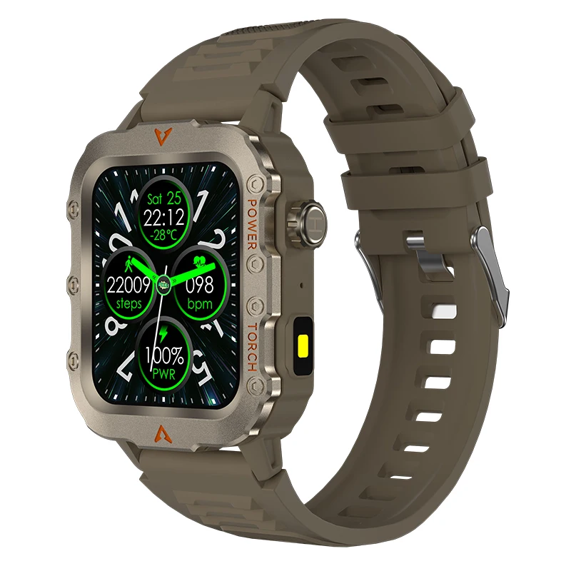 Advanced Military-Grade Smart Watch with GPS and Bluetooth Call Functionality - Waterproof Fitness Sports Watch