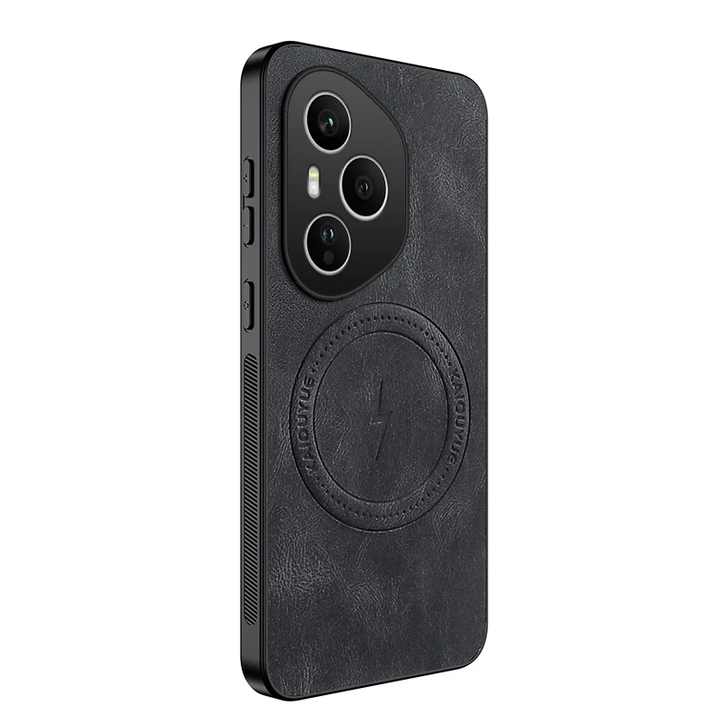 Premium Shockproof PU Leather Phone Case - Soft Skin Feel Back Cover