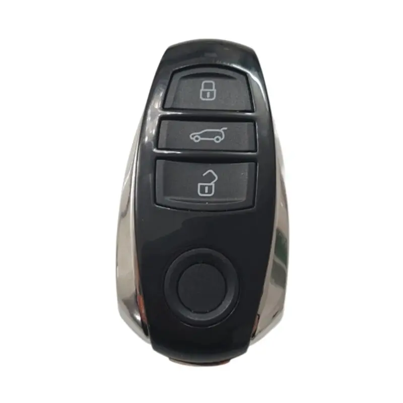 Key Case Car Key Shell Key Cover Fob Cover Key Fob Replacement Smart Remote Control Car Key Shell Case 3 Buttons for Volkswagen Touareg 2011-2017 With Blade