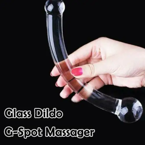 Crystal Clear Glass Dildo Anal Plug G-spot Stimulation Dildo Glass Anal Butt Plug Sex Toys for Woman Couples Vaginal Massage sex toys