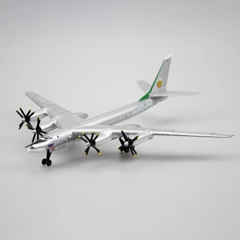 

Diecast Alloy & Plastic Model of Russian TU-95 Militarized Combat Bomber 1:200 Scale Toy Gift Collection Simulation Display