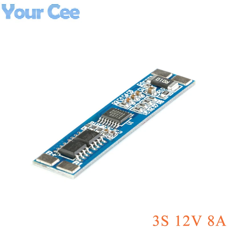 3S 12V 8A 리튬 이온 18650 리튬 배터리 충전기 충전 보호 보드 모듈 11.1V 12.6V 10A BMS HX-3S-A02