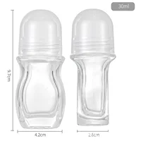 Flacon à bille rechargeable pratique pour aromathérapie, flacon à bille vide pour huiles essentielles, pour soins personnels, cadeau d'aromathérapie 5