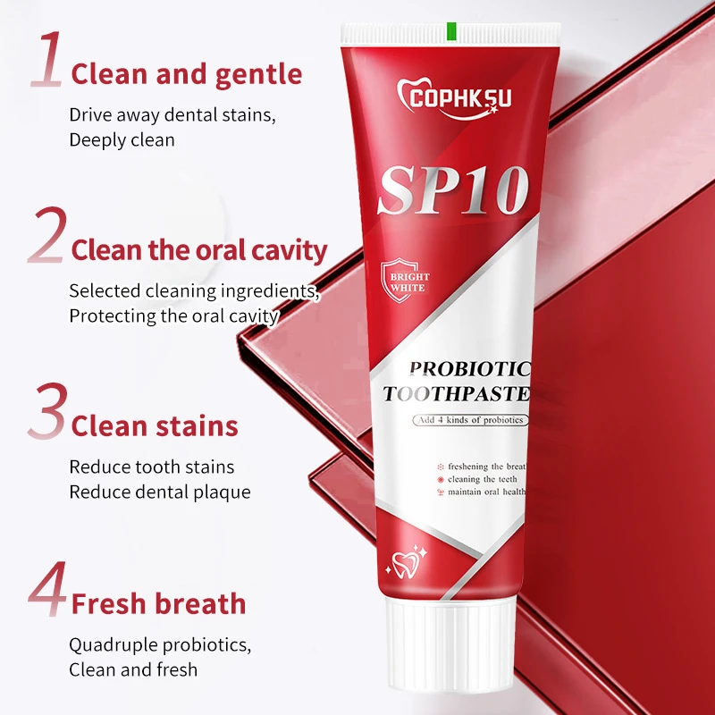 Probiotic Toothpaste SP-10 Whitening Tooth Remove Plaque Stains Teeth Whitener Oral Hygiene Clean Fresh Breath Denta 100g New