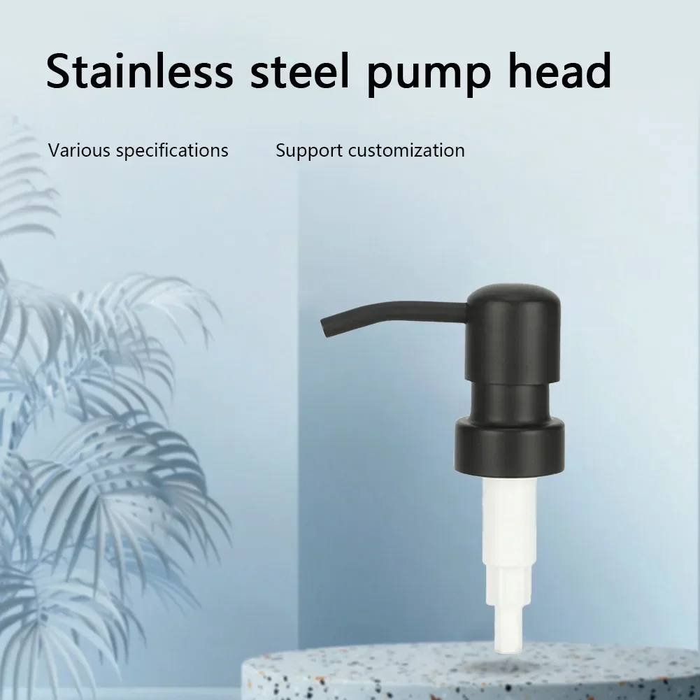 Bathroom Kitchen Liquid Soap Lotion Dispenser Pumps Head Handle Stainless Steel Pump Head For Hand Press Dispenser Bottle 1PCS For soap dispenser,soap pump,soap dispenser head