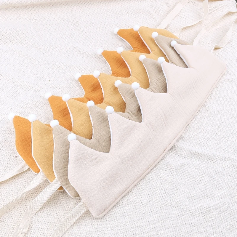 Pure Cotton Baby Birthday Crown Hat Soft Adjustable Empty Top