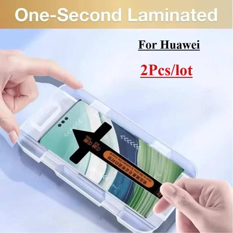 2 adet Temperli Cam Huawei Pura 70 Ultra P60 P50 P40 30 Pro Sertleştirilmiş Cam Ekran Koruyucu Koruyucu Kurulum Kiti