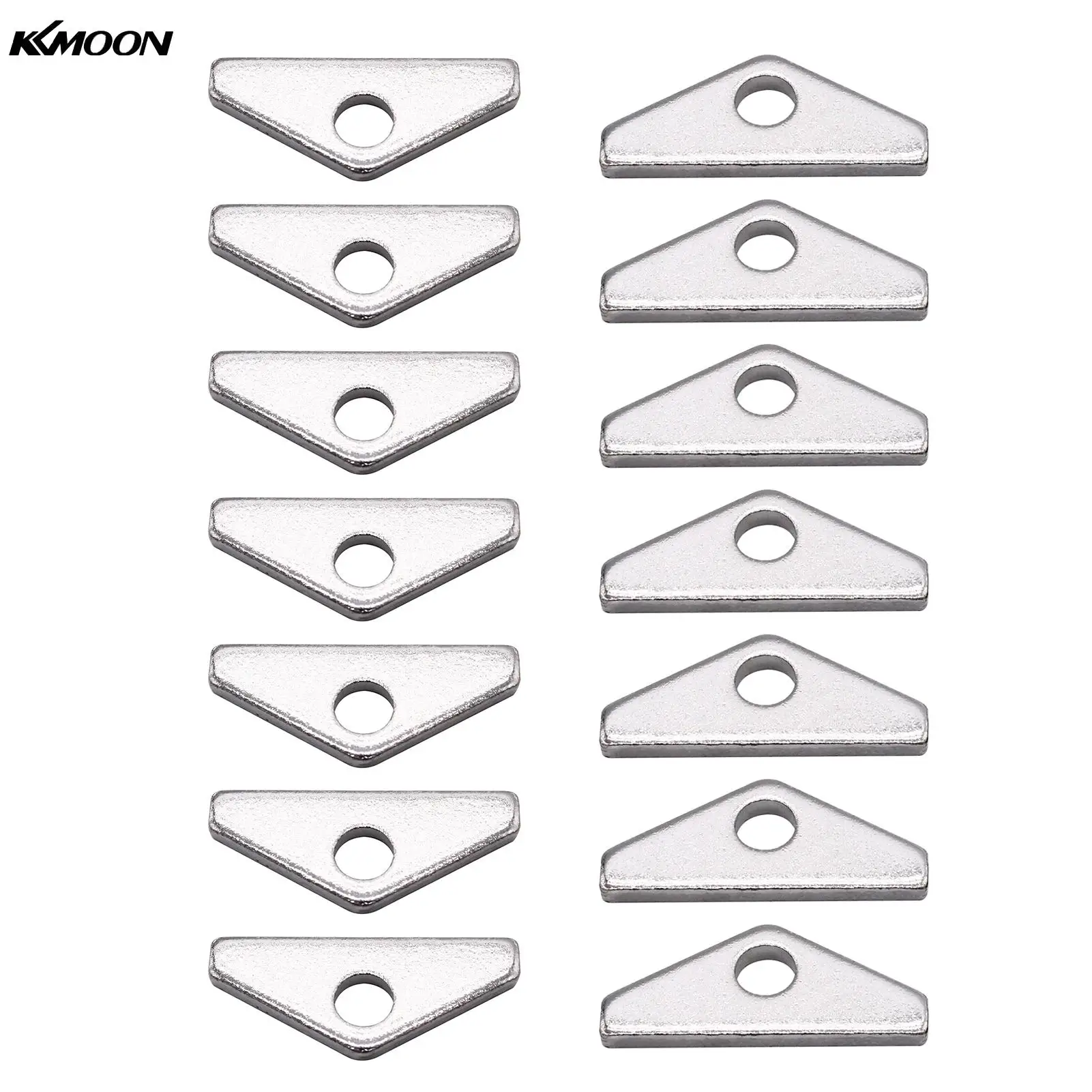 14Pcs Car Chrome Valve Cover Mini Tabs Hold Down Car Accessories Replacement for Chevy BBC Big Block 396 427 454 502