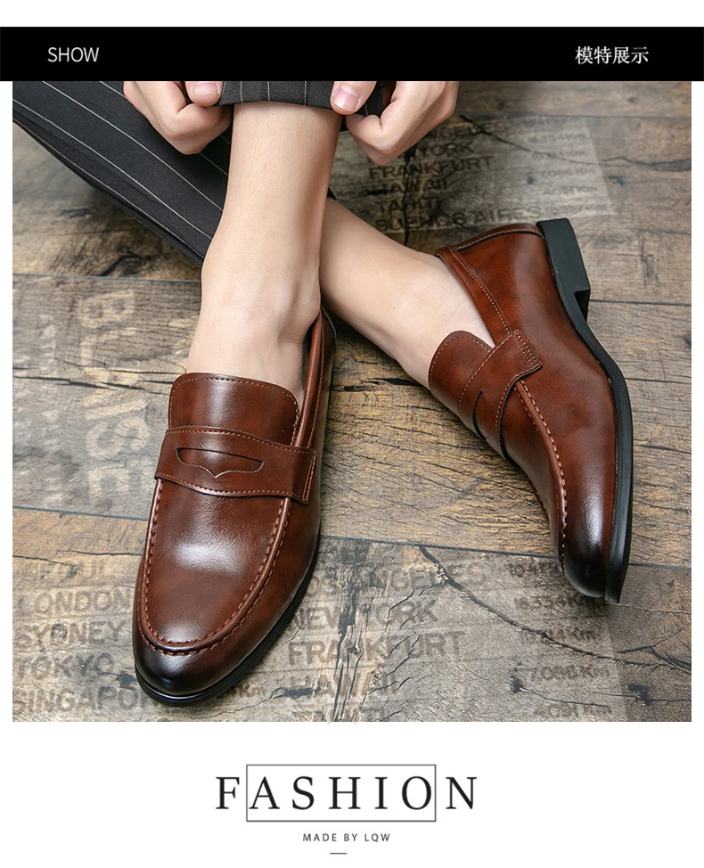 أحذية جلدية رجالية كاجوال، أحذية جلدية رسمية للرجال، أحذية كلاسيكية كاجوال للأعمال، أحذية جلدية عصرية للحفلات والمناسبات الاجتماعية للرجال