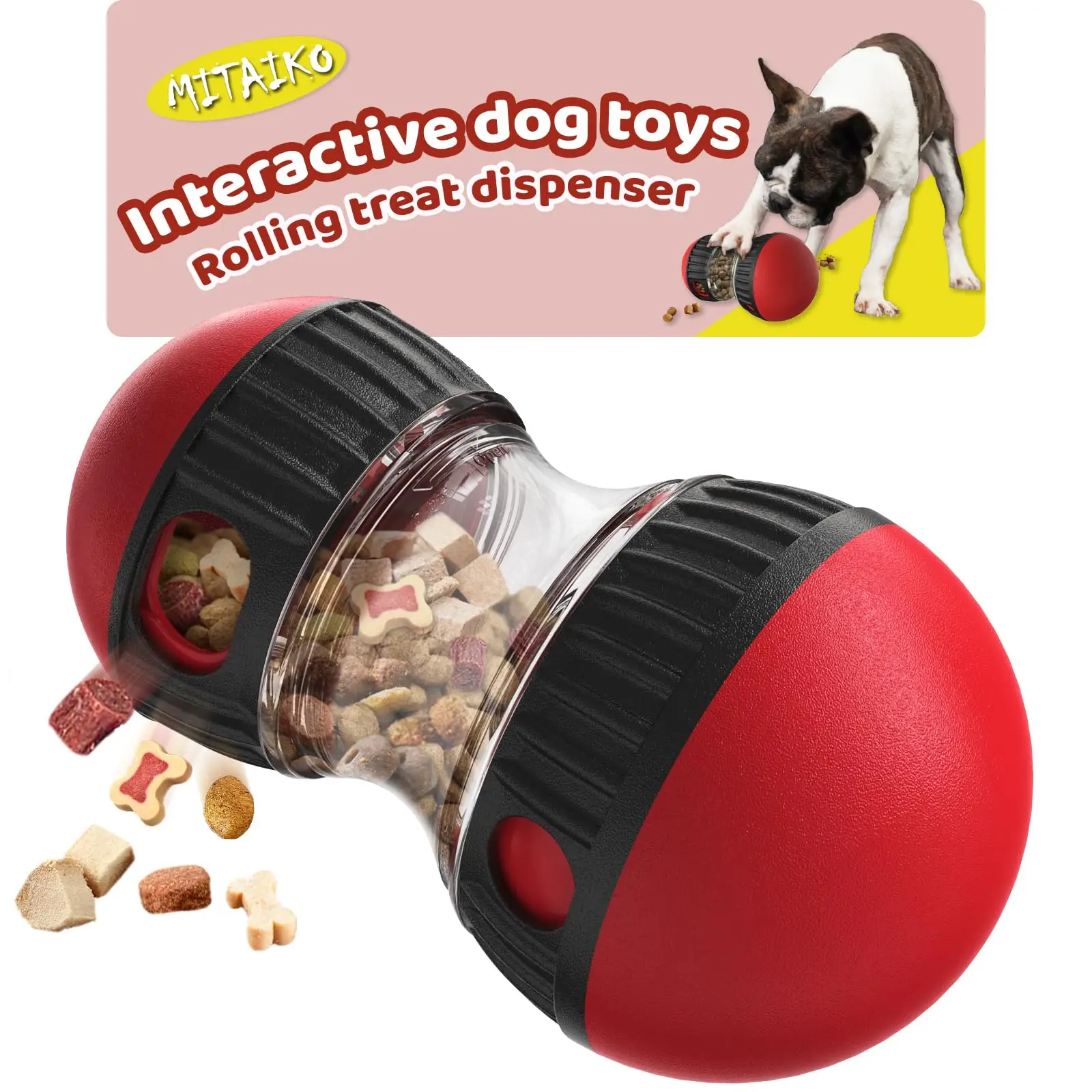 Interactive IQ-Boosting Slow Feeder Ball
