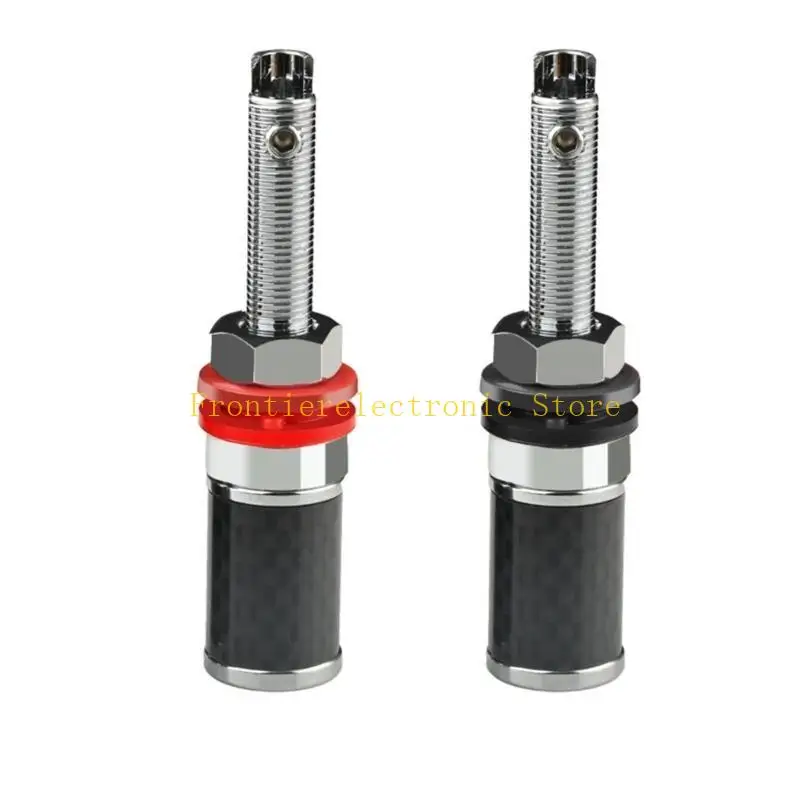 G8DB 팩 2pcs 바나나 플러그 소켓 커넥터 스피커 바인딩 포스트 앰프 로듐 도금 롱 타입 HIFI 스피커 터미널
