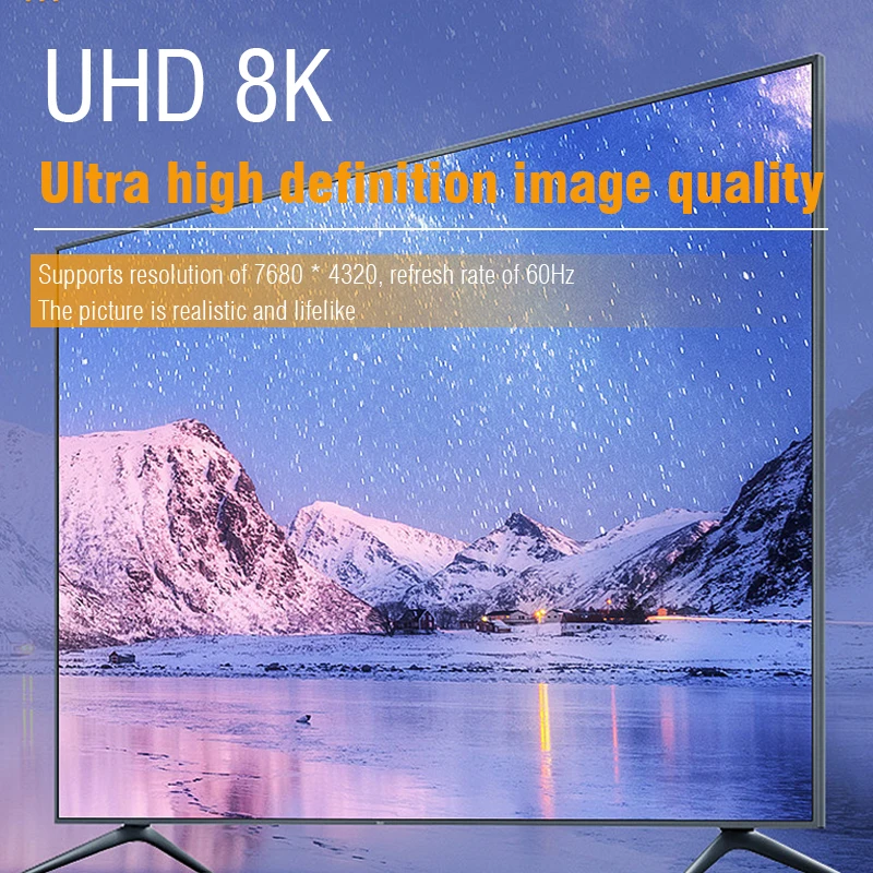 Ultra High-Speed HDMI-Compatible Cable Adapter - 8K60Hz & 4K120Hz, 48Gbps for Screen Extension & Projection