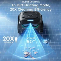 Robot Swimming Pool Cleaner Wireless WYBOT C2V / OS900V APP Self-Learning Visual 80° Dual-layer Filtration 180 mins Runtime 200㎡ 3