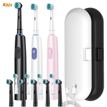 Smart Electric Toothbrush Rechargeable Tooth Brush 5 Mode Smart Timer Teeth Clean Electric Teethbrush with 8 Teethbrush Heads 1