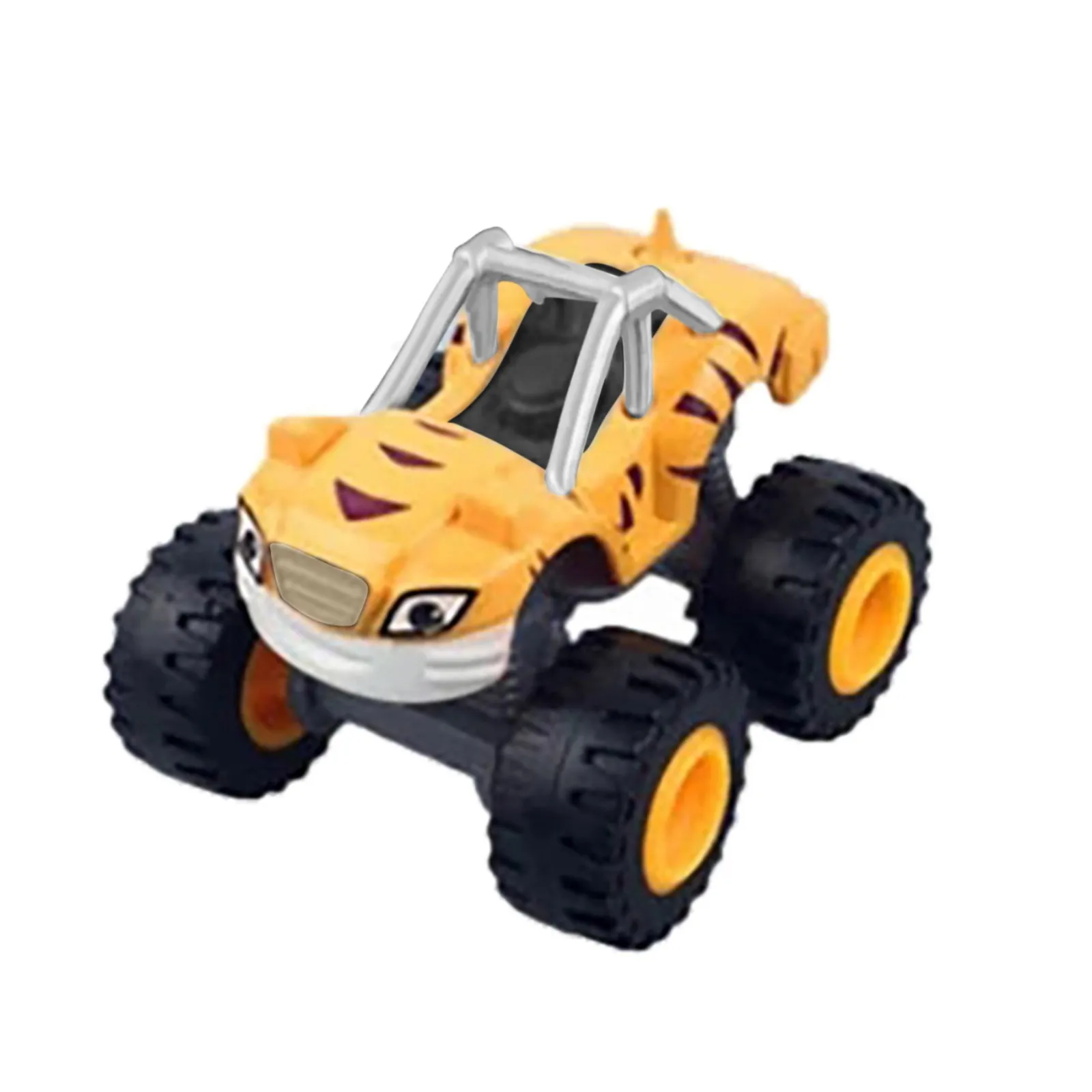 Flame-Inspired Inertia Die-Cast Monster Truck Toy