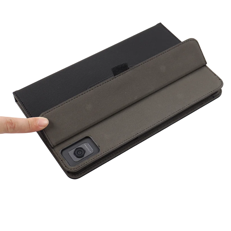Premium Magnetic PU Leather Tablet Case with Hand Strap and Folding Stand - 8.68