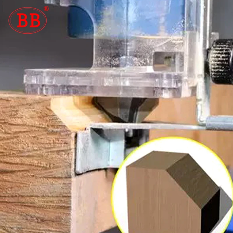 SMUSSO ROUTER PUNTA 1-1/6" Taglio Altezza Bordo Forma Router Punta 2pz