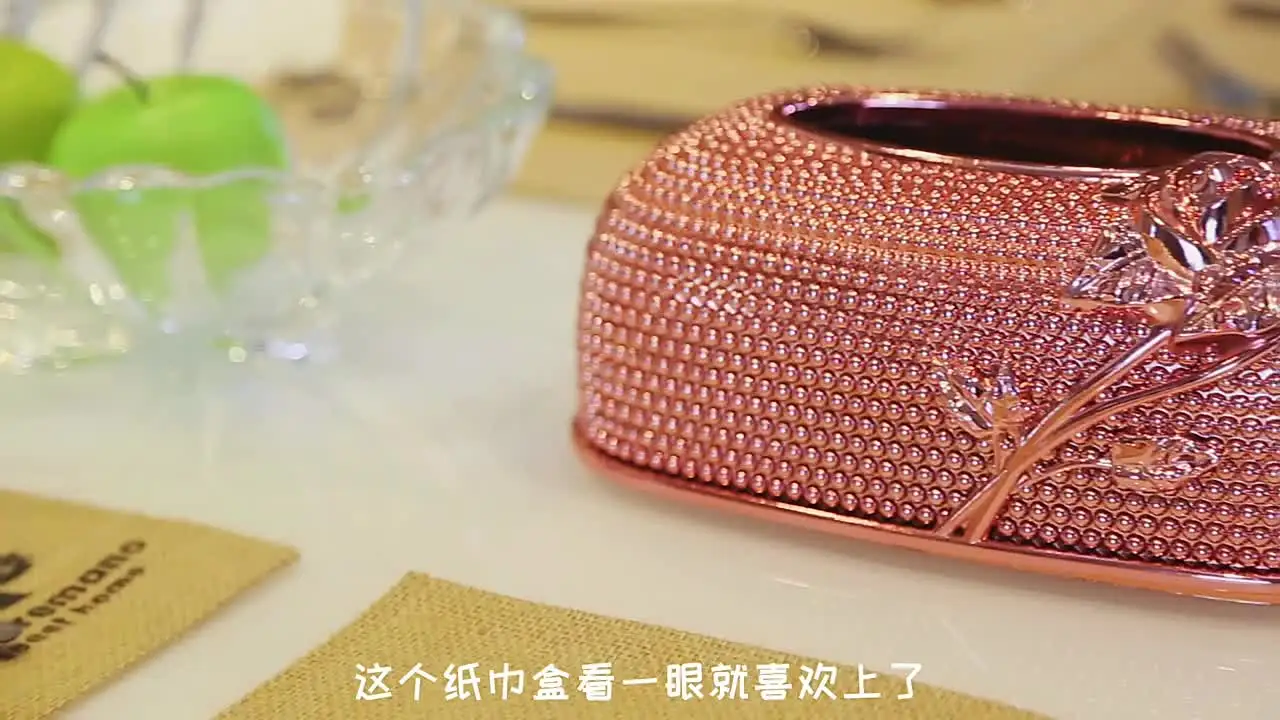 Taschentuchbox-Halter Aus Acryl – Mit Rosen-Deko, Magnetischem Deckel, Goldfarben, Für Wohnzimmer, Büro, Geschenk