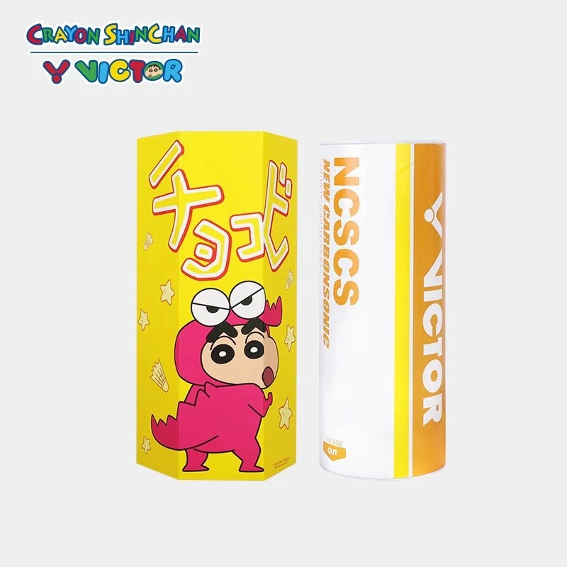 original 1 Tube 3 Pcs victor new carbon sound NCS artificial badminton with stable flight and endurance