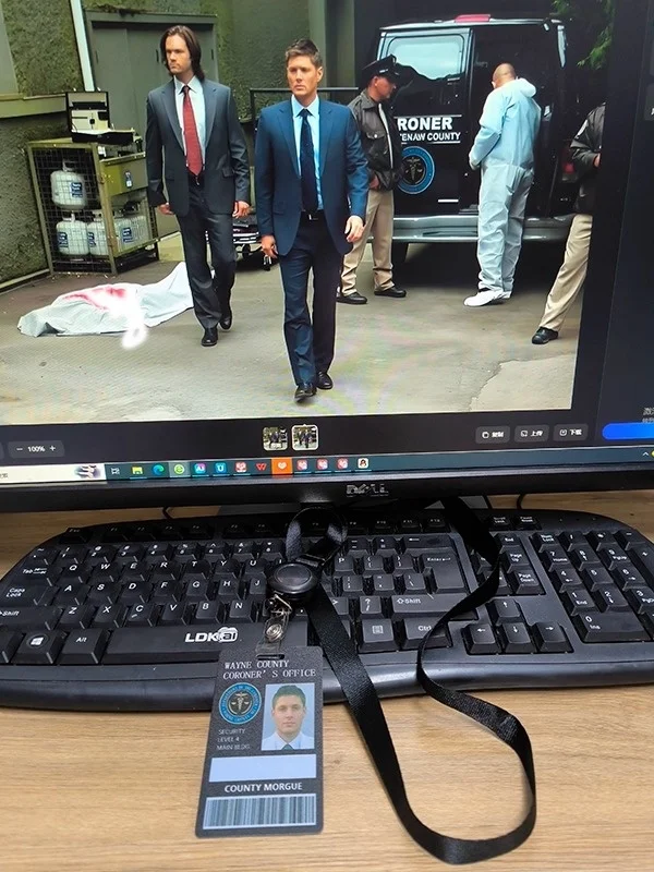 할로윈 코스프레 딘 운전 면허증 샘 FBI 악당 역할 소품 가죽 드라마 시리즈 수집품