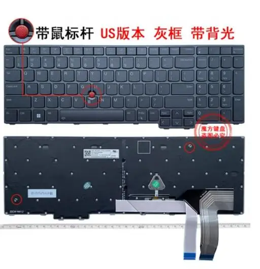 

New for Lenovo Thinkpad T16 Gen 1 P16s Gen 1 L15 Gen 3 Keyboard Backlit US
