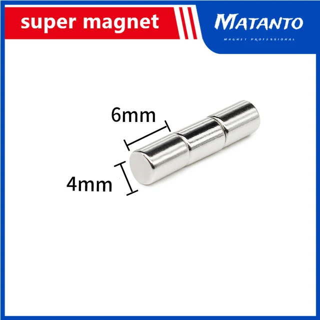 50PCS 4 0.5 4 3 4 5 4 6 4 10 4 12 mm Mini Small Magnets Round Neodymium Magnet Permanent NdFeB Strong Powerful Magnetic